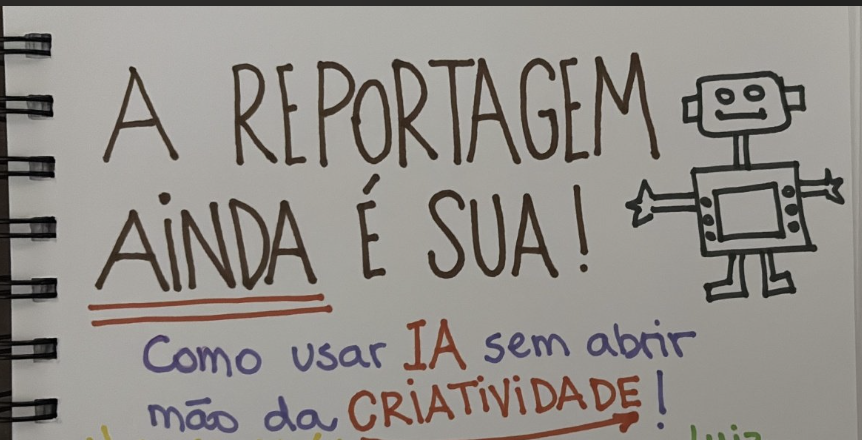 Capa desenhada: A reportagem ainda é sua! Como usar IA sem abrir mão da criatividade