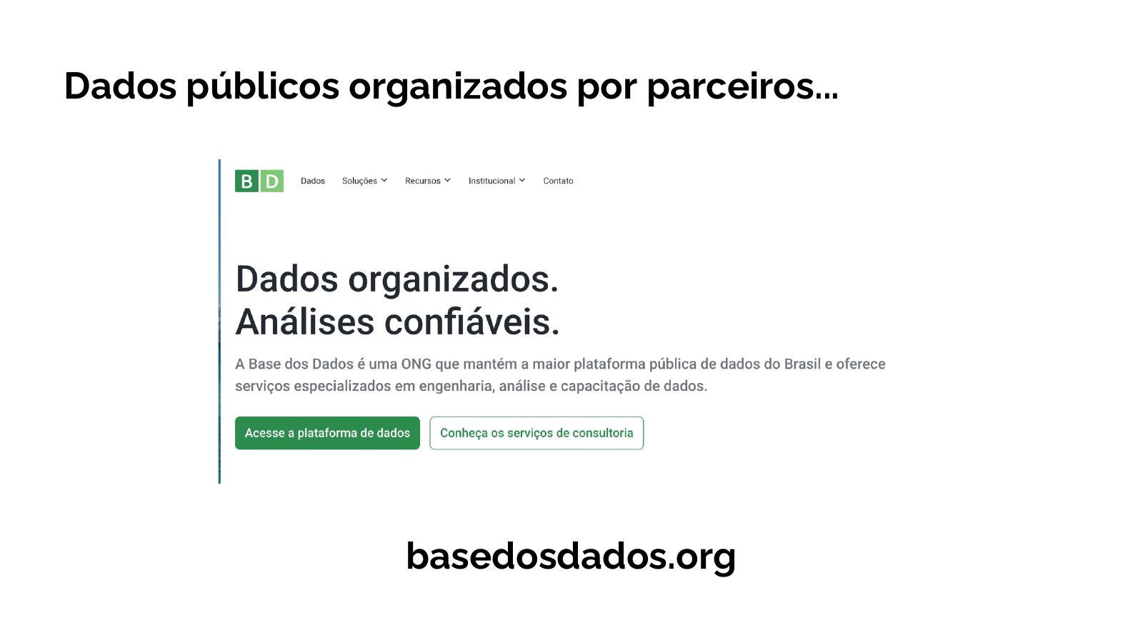 Base dos Dados
