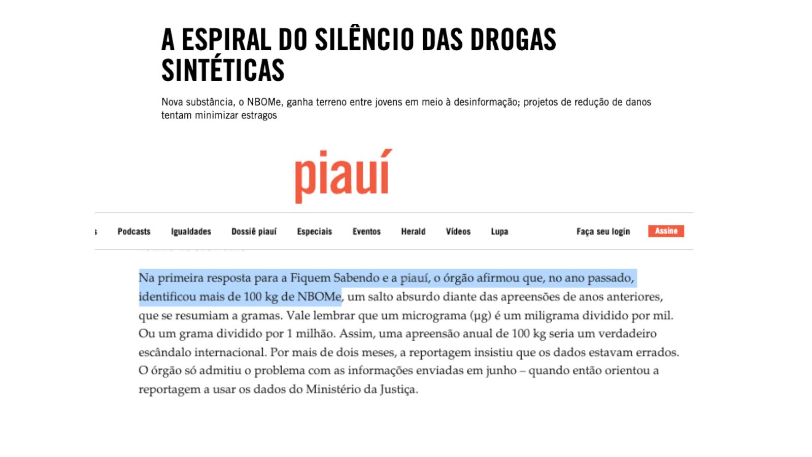 Validação dos dados