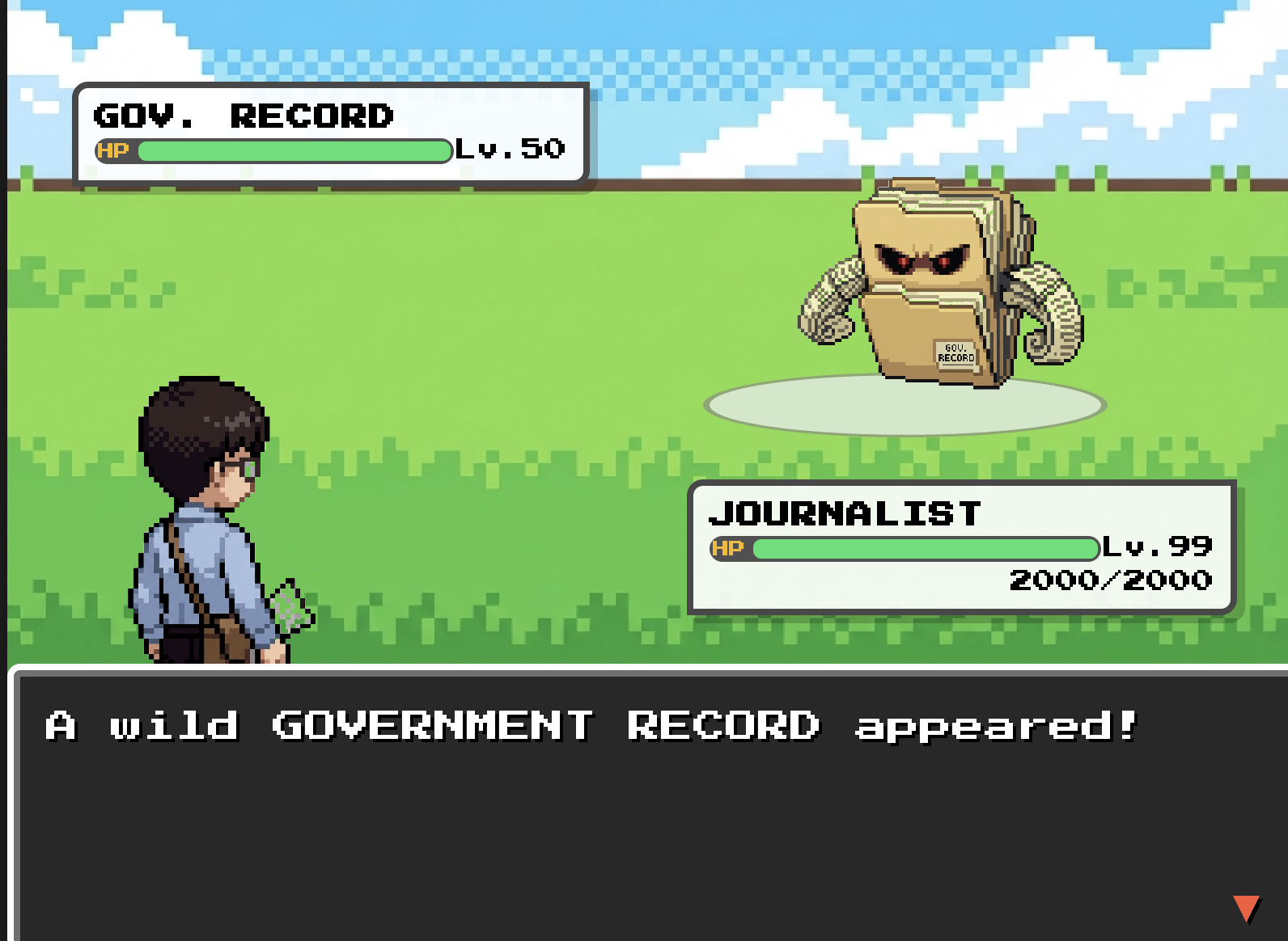 Easter egg: jogo no portfólio